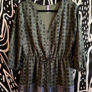 Francesca’s Patterned Romper